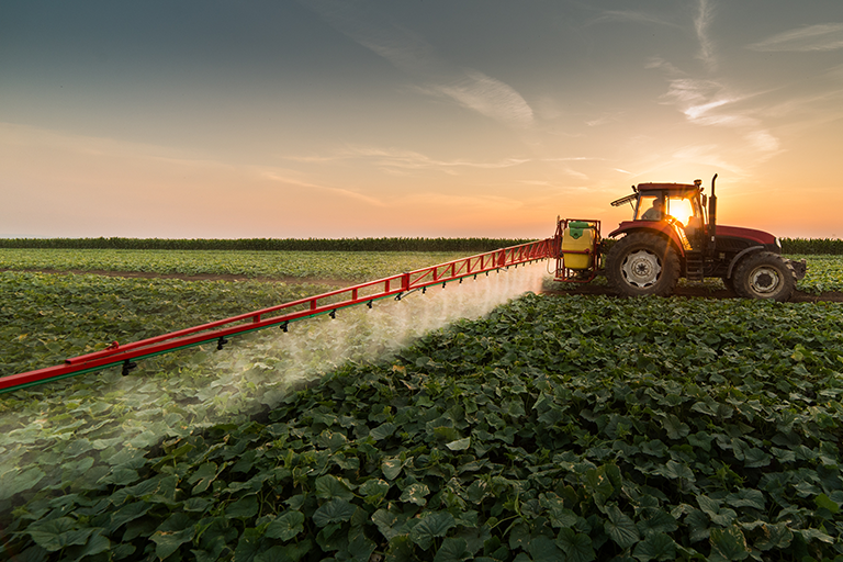 Tractor in Field