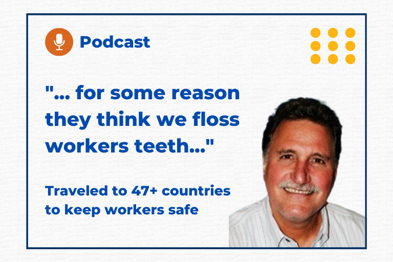 "... for some reason they think we floss workers teeth..."