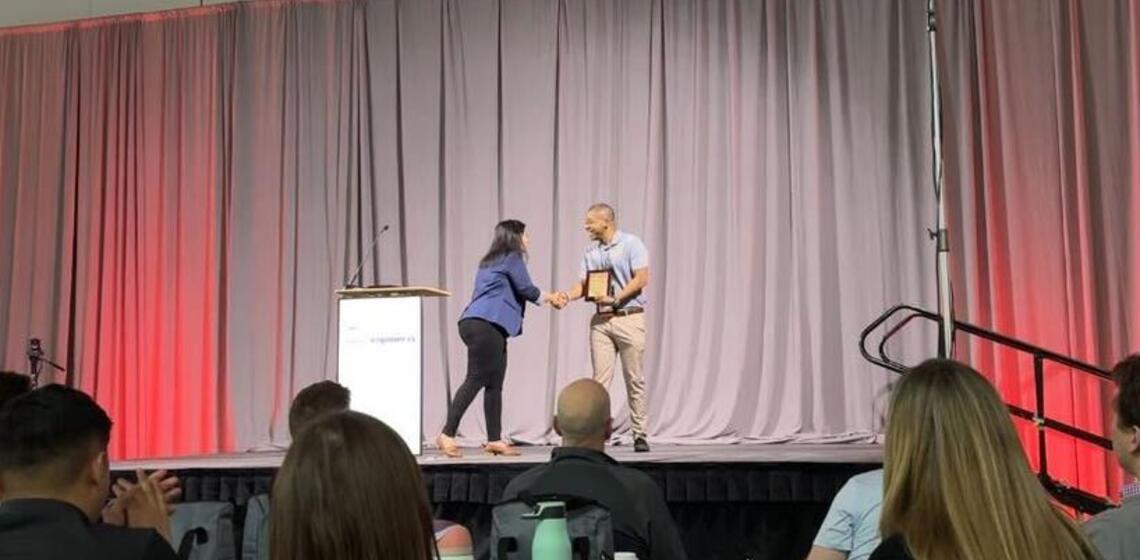 Brandon (Sean) Phillips named Student of the Year at the Applied Ergonomics Conference