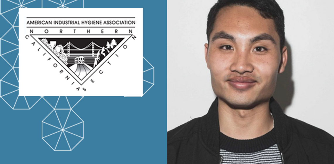 Jacob Huy Ngo awarded the Bernard D. Tebbens Award for 2021, by AIHA-NCS