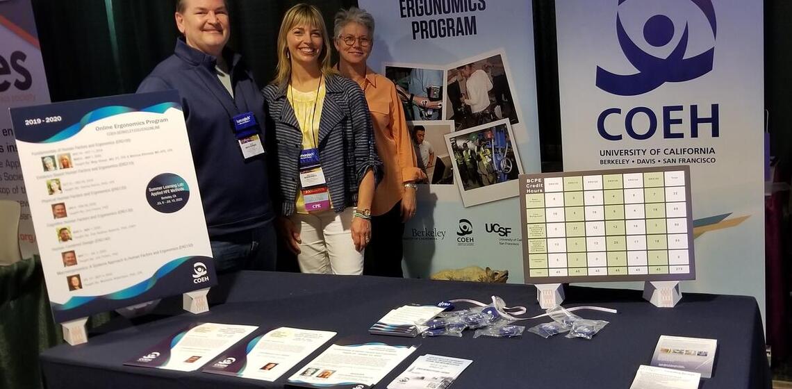 Melissa, Jim, and Meg at a conference